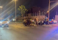 فجر اليوم - انقلاب مركبة بالقرب من دوار فولفسون في يافا 